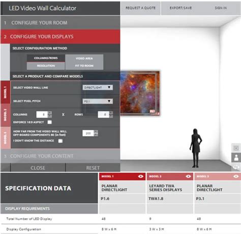 Leyard and Planar Online Calculator for LED Video Walls – Display Daily