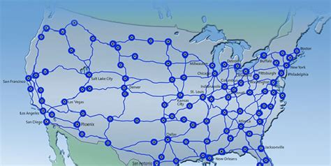 100 largest U.S. metropolitan areas and interconnecting corridors | Download Scientific Diagram