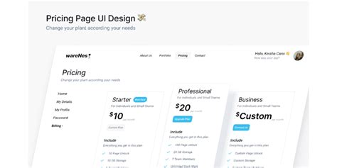 Pricing UI Design | Website UI Design | Figma Community