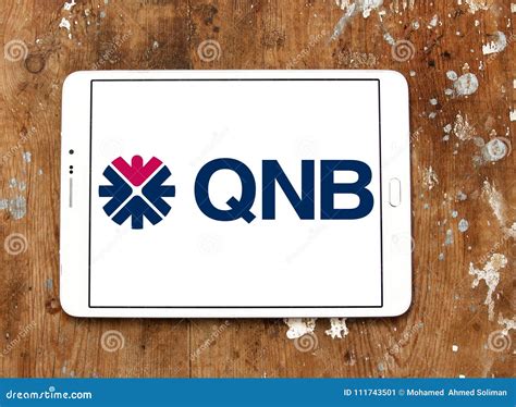 QNB Bank logo editorial photo. Image of corporate, management - 111743501