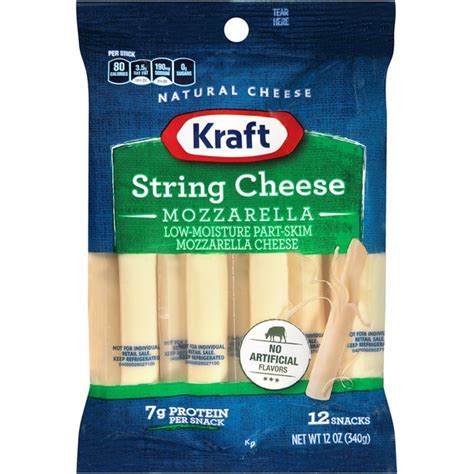 Kraft Natural Cheese Snacks Mozzarella String Cheese from Cub - Instacart