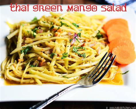 Thai green mango salad recipe (Vegetarian) - Raks Kitchen