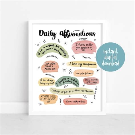 Home & Living Wall Décor Wall Hangings Self love affirmation poster printable motivation posters ...