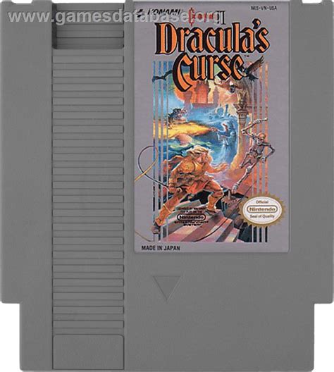 Castlevania III: Dracula's Curse - Nintendo NES - Artwork - Cartridge