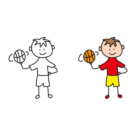 Stick Figure Basketball Basketball Sport Sport Illustrations, Royalty-Free Vector Graphics ...