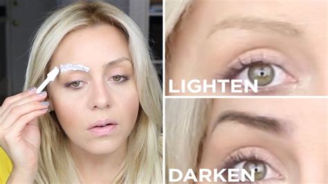 diy lighten darken eyebrows salon