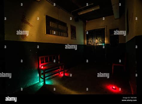 Horror haunted house, hospital-themed secret room escape Stock Photo - Alamy