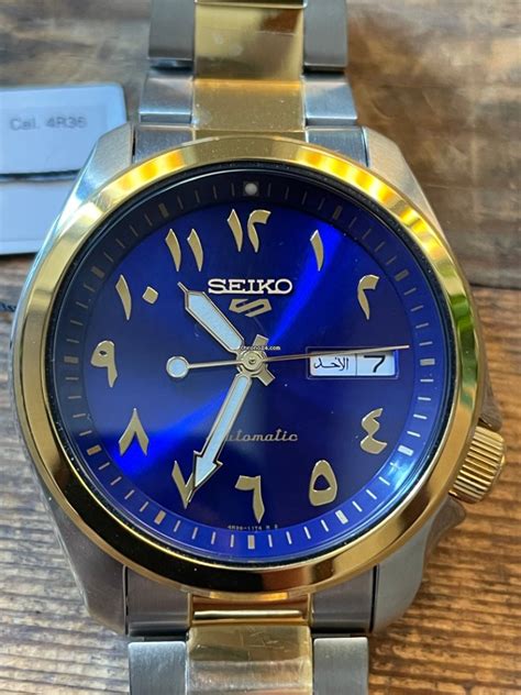 Seiko 5 Sport Arabic Dial Blue for Php29,724 for sale from a Private Seller on Chrono24