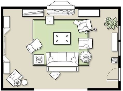 Furniture Placement in A Large Room | Home: Furniture Layouts | Large ...