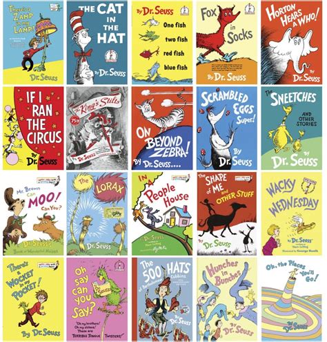 Dr Seuss Book Covers Printables