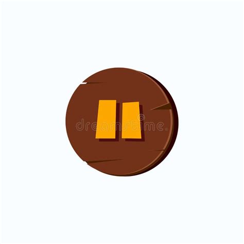 Vector Element Pause Button for Game Stock Vector - Illustration of ...