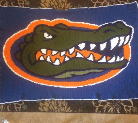 Baby blanket for a new little gator : r/crochet