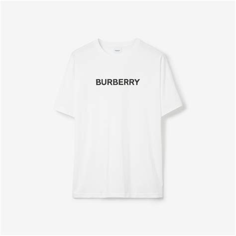 Logo Print T-shirt in White - Men | Burberry® Official