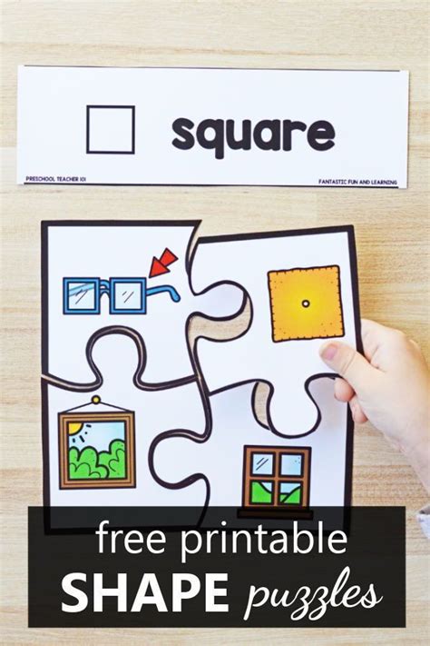 Free Printable 2D Shape Puzzles - Fantastic Fun & Learning | Shape puzzles, Shapes preschool ...