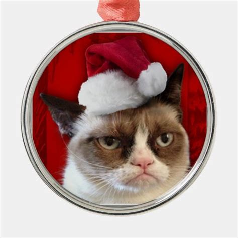 Grumpy Cat Christmas Ornament | Zazzle