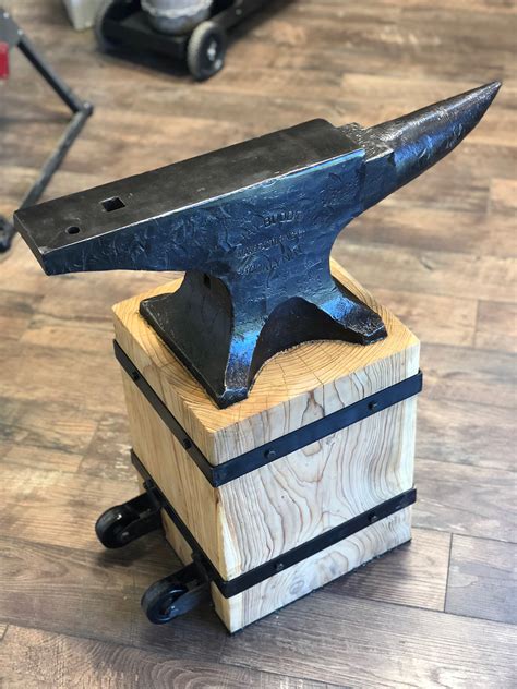 Made an anvil stand for my first anvil - Stands for Anvils, Swage Blocks, etc - I Forge Iron