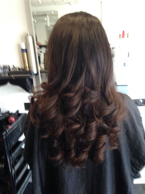 Long curled bouncy blow dry @ Hairworks salon Bolton styled by nic | Dry long hair, Curls for ...