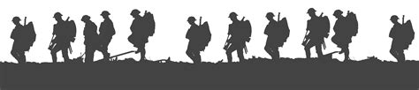 Lest we forget First World War Soldier Silhouette Military - soldiers png download - 4096*885 ...