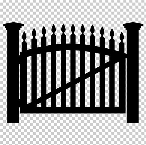 Gate clipart black and white, Gate black and white Transparent FREE for ...