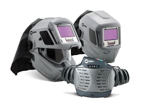 Powered air-purifying respirator paired with welding helmet