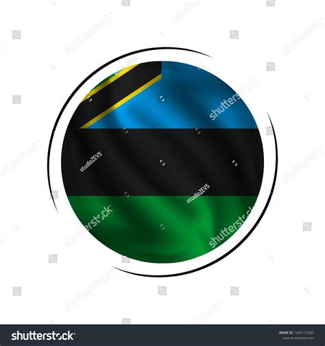 Waving Zanzibars Flag Flag Zanzibar Vector Stock Vector (Royalty Free ...