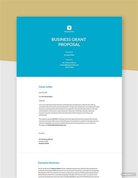 Printable Grant Proposal Template - Google Docs, Word, Apple Pages | Template.net