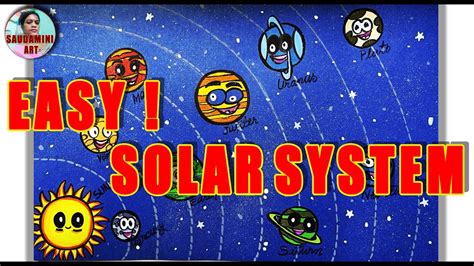 SOLAR SYSTEM DRAWING - YouTube