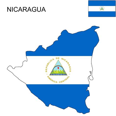 Nicaragua Flag Map and Meaning | Mappr