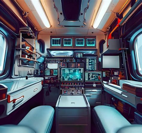 Premium AI Image | Design Interior View of an Ambulance