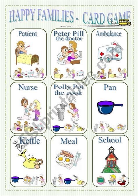 Happy Families Printable - NewFreePrintable.net