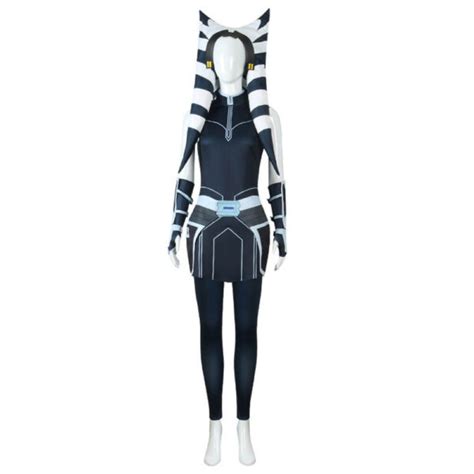 Ahsoka Tano Costume Ahsoka Uniform Accessories Full Set for Halloween Dress Up – NalaGila