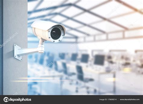 CCTV camera, open space office ⬇ Stock Photo, Image by © denisismagilov #178699214