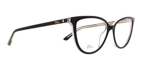 Dior Ladies Black Round Eyeglass Frames MONTA33 0TKX 52 - Walmart.com ...