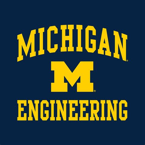 Arch Logo Engineering University of Michigan Basic Cotton Short Sleeve