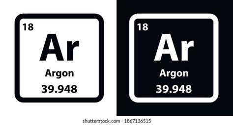 Argon Symbol Chemical Element Periodic Table Stock Vector (Royalty Free) 2077674640 | Shutterstock