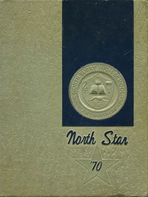 1970 yearbook from North Surry High School from Mt. airy, North Carolina for sale