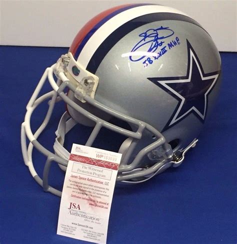 Emmitt Smith Signed Helmet: Autographed NFL Helmets