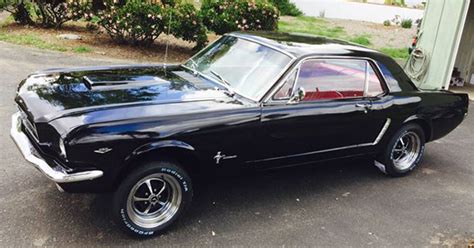 1965 MUSTANG COUPE BLACK WITH RED INTERIOR | Ford Daily Trucks