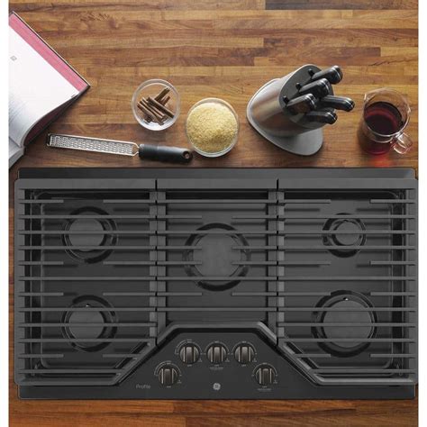 Customer Reviews: GE Profile 36" Built-In Gas Cooktop Black Stainless ...