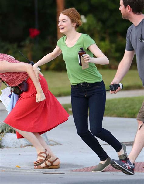 Emma Stone – La La Land Set in Los Angeles, August 2015 – celebsla.com