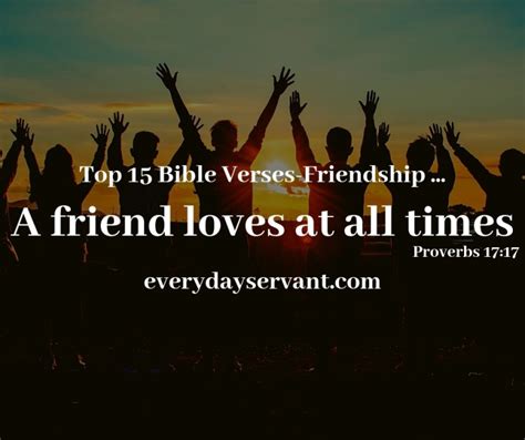 Top 15 Bible Verses-Friendship - Everyday Servant