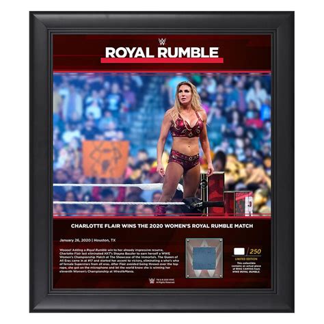 Charlotte Flair Royal Rumble 2020 15x17 Limited Edition Plaque | Pro ...