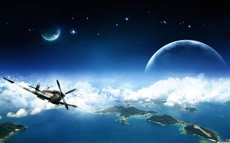 outer, Space, Technology, Digital, Art, Artwork Wallpapers HD / Desktop ...