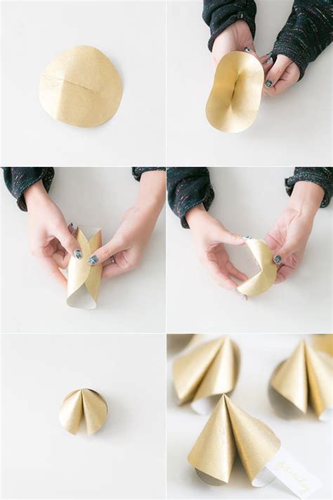 How To Make DIY Paper Fortune Cookies - Sugar and Charm