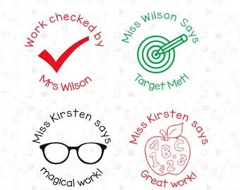 Custom Stamps, Teacher Stamps,personalized Teacher Stamp,custom Pre-inked Stamps, Stamps,magical ...