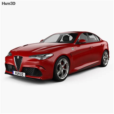 Alfa Romeo Giulia Quadrifoglio 2019 3D model - Vehicles on Hum3D