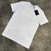 BALMAIN RUBBER LOGO T-SHIRT WHITE