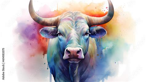 Brahma bull, Generative AI Stock Illustration | Adobe Stock