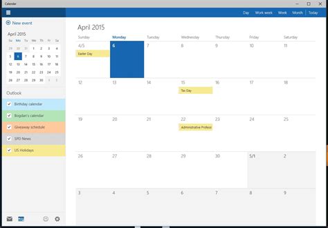 This Is the New Windows 10 Calendar App