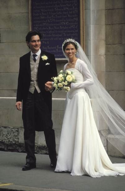 The wedding of S. Armstrong-Jones and D.Chatto in , United Kingdom on July 14, 1994. Pictures ...